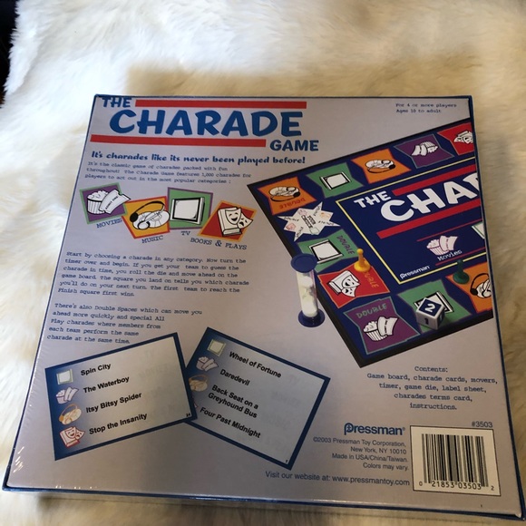 The Charade Game NEW SEALED 4+ Players Charades - Picture 4 of 4
